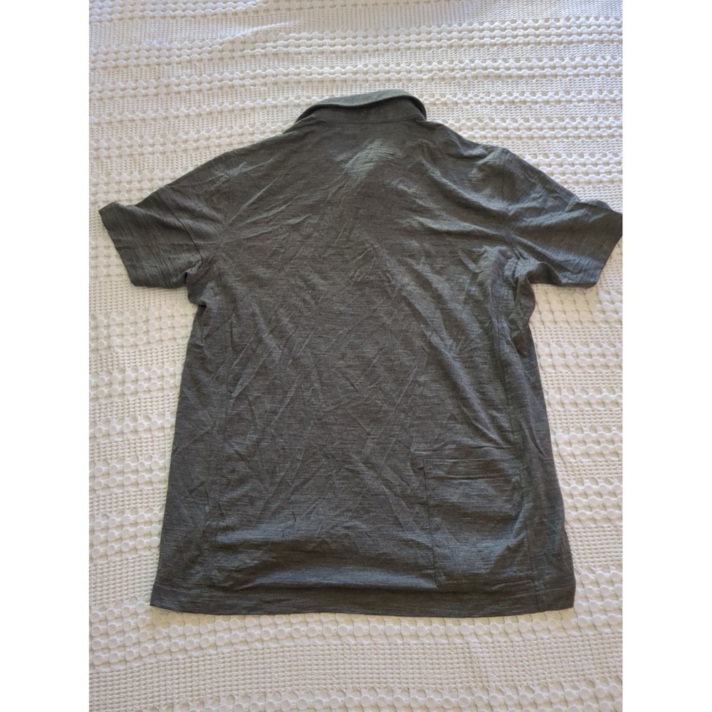 Rapha Merino Polo Cycling Jersey Size XL Heathered Gray REPAIRED Short Sleeve - Picture 2 of 11
